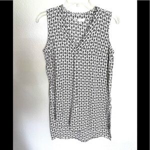 DANIEL RAINN black and white print tunic blouse XS